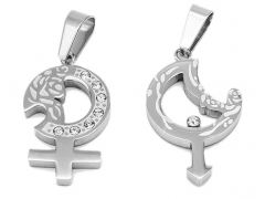 2 Pcs Stainless Steel Pendant PS-0954A