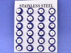 12 pairs Stainless Steel Earrings ES-1647