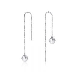 sterling silver women korean cute earrings BSE373