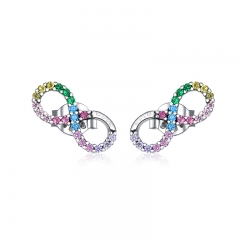 sterling silver fashion earrings jewelry SCE893