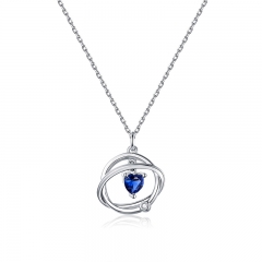 925 Sterling Silver statement Pendant Necklace  BSN188
