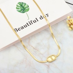 new trendy gold stainless steel women necklace  NS-0885