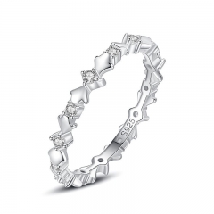 925 Sterling Silver Jewelry Diamond Rings for Women  J1173