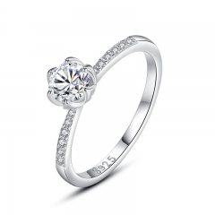 925 Sterling Silver Jewelry Diamond Rings for Women   J1269