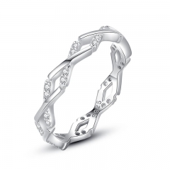 925 Sterling Silver Jewelry Diamond Rings for Women   J917