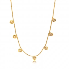 Gold Plated Jewelry Stainless Steel Necklace NS-1410