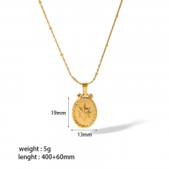 Gold Plated Jewelry Stainless Steel Necklace NS-1484