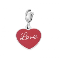 Stainless Steel Clasp Pendant Charm for Bracelet and Necklace   TK0186R
