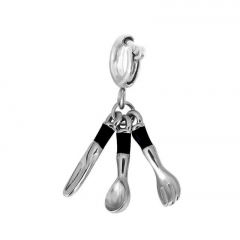 Stainless Steel Clasp Pendant Charm for Bracelet and Necklace   TK0200K
