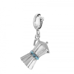 Stainless Steel Clasp Pendant Charm for Bracelet and Necklace   TK0198B