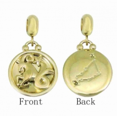 Stainless Steel 18K Gold plated pendant charm Jewelry Accessory  PD0873JG