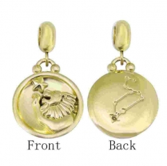 Stainless Steel 18K Gold plated pendant charm Jewelry Accessory  PD0873FG