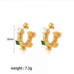 Women Jewelry Stainless Steel Gold drop Earrings ES-2810