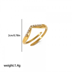 Fashion Stainless Steel Women Ring RS-1581
