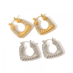 Women Jewelry Stainless Steel Gold drop Earrings ES-2821