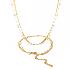 Stainless steel necklace Bracelet set for women STAO-3940