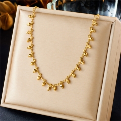 gold plated stainless steel necklace for women jewelry NS-1852