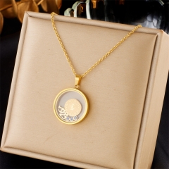 gold plated stainless steel necklace for women jewelry NS-1861