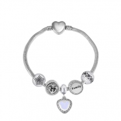 Stainless Steel Heart Women charms Bracelet  XK5014