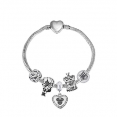 Stainless Steel Heart Women charms Bracelet  XK5020
