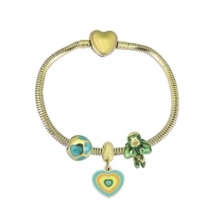 Stainless Steel Heart Women charms Bracelet  XK3592