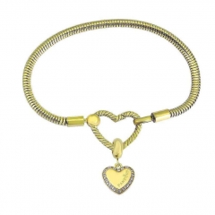 Stainless Steel Heart Bracelet Charms Wholesale  PDM247