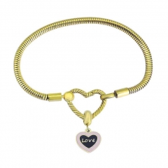 Stainless Steel Heart Bracelet Charms Wholesale  PDM191