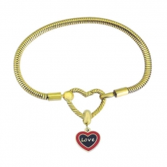 Stainless Steel Heart Bracelet Charms Wholesale  PDM190