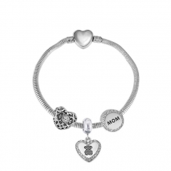 Stainless Steel Heart Bracelet Charms Wholesale  XK3379