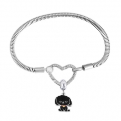 Stainless Steel Heart Charms Bracelet Women Luxury PDM042
