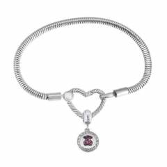 Stainless Steel Heart Charms Bracelet Women Luxury PDM130