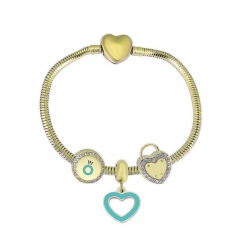 Stainless Steel Heart Women charms Bracelet  XK3585