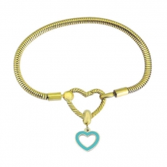Stainless Steel Heart Bracelet Charms Wholesale  PDM178