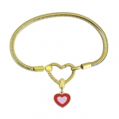 Stainless Steel Heart Bracelet Charms Wholesale  PDM188