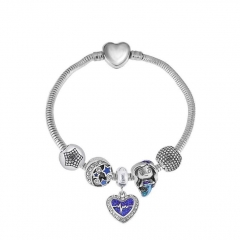 Stainless Steel Heart Women charms Bracelet  XK5029