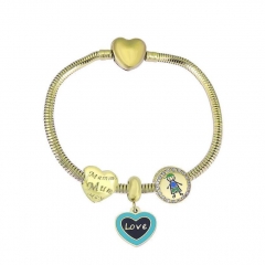 Stainless Steel Heart Women charms Bracelet  XK3596