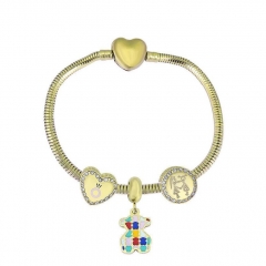 Stainless Steel Heart Women charms Bracelet  XK3604