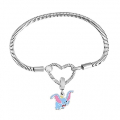 Stainless Steel Heart Charms Bracelet Women Luxury PDM017
