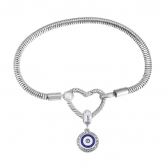 Stainless Steel Heart Charms Bracelet Women Luxury PDM136