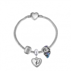 Stainless Steel Heart Bracelet Charms Wholesale  XK3380