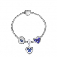 Stainless Steel Heart Bracelet Charms Wholesale  XK3367