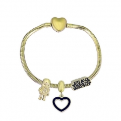 Stainless Steel Heart Women charms Bracelet  XK3584