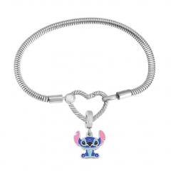 Stainless Steel Heart Charms Bracelet Women Luxury PDM009