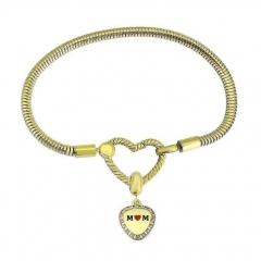 Stainless Steel Heart Bracelet Charms Wholesale  PDM237