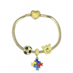 Stainless Steel Heart Women charms Bracelet  XK3580