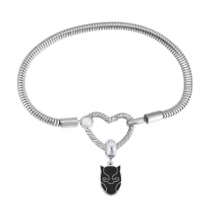 Stainless Steel Heart Charms Bracelet Women Luxury PDM063
