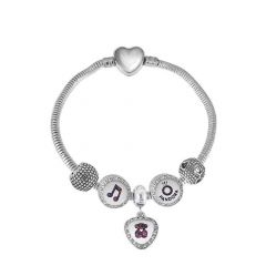 Stainless Steel Heart Women charms Bracelet  XK5006