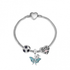 Stainless Steel Heart Women charms Bracelet  XK3668