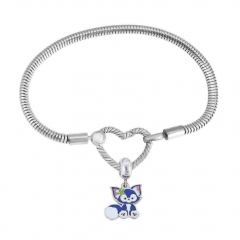 Stainless Steel Heart Charms Bracelet Women Luxury PDM069