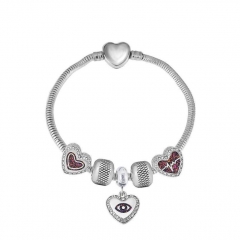 Stainless Steel Heart Women charms Bracelet  XK5038